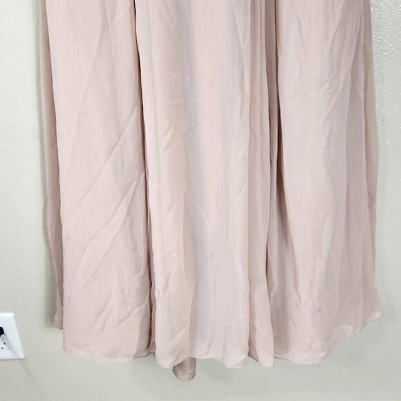 Monique Lhuillier Off the Shoulder Chiffon Gown Size 0 Style 450384 - Picture 5 of 16